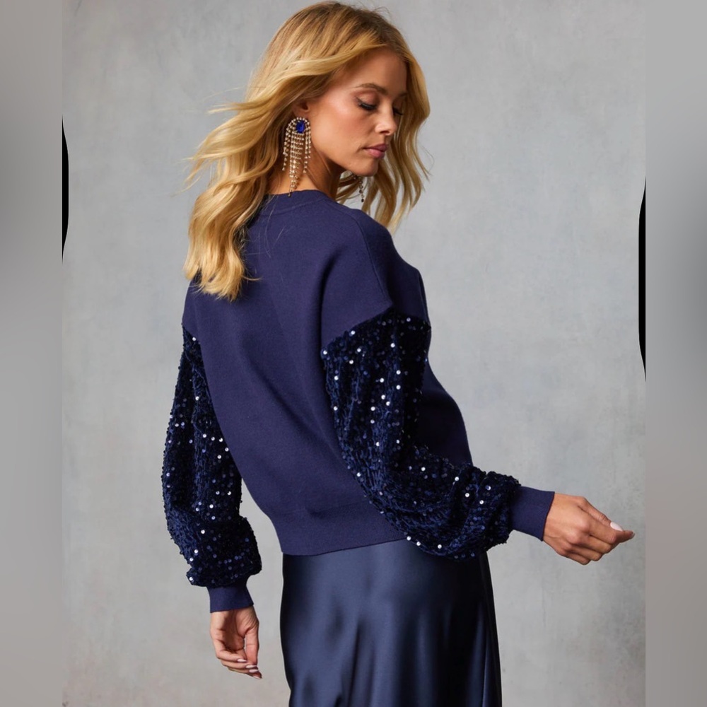 NWOT Sequin Sweater - Picture 7 of 8